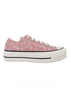 Converse Floral Canvas Platform Sneakers - Pink Multicolor
